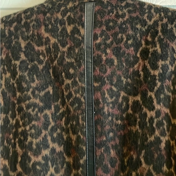 Via Spiga 2X Wine Leopard winter coat plus - Picture 7 of 9